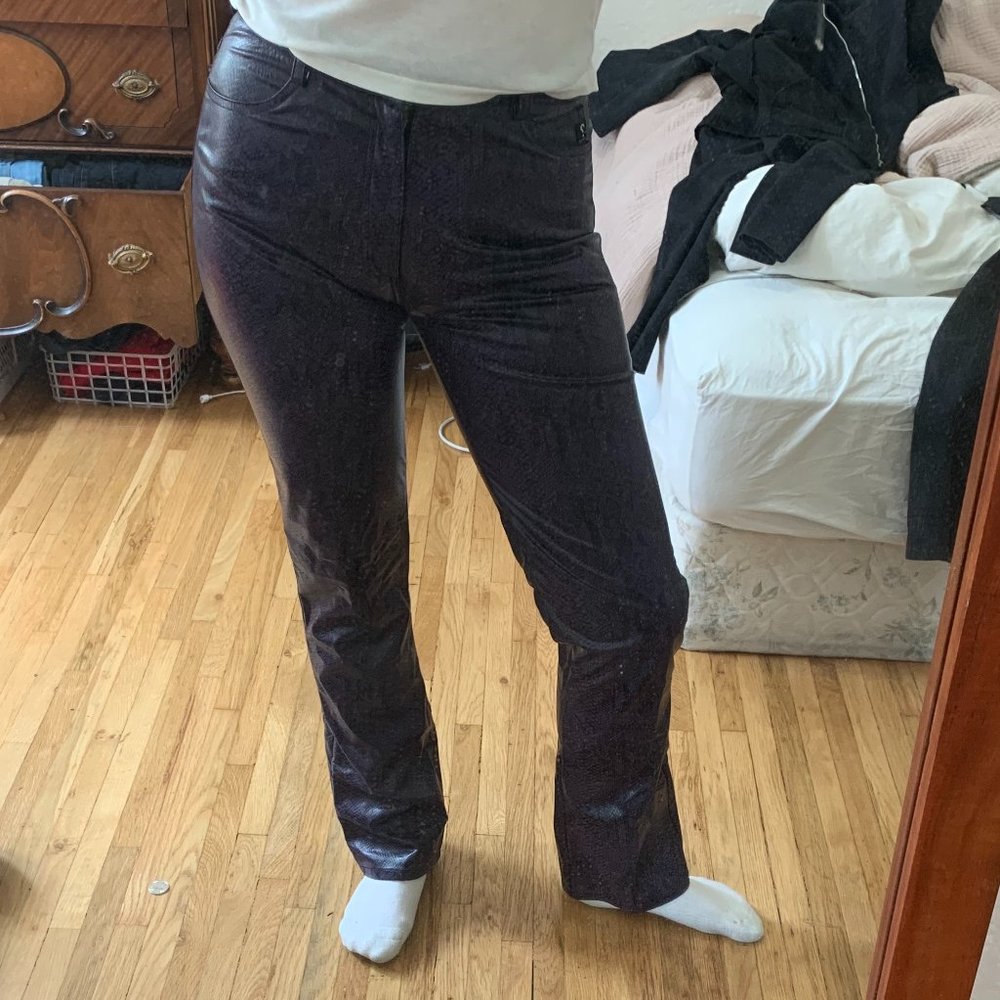 Guess Jean Faux Snake Print Pant Size 29